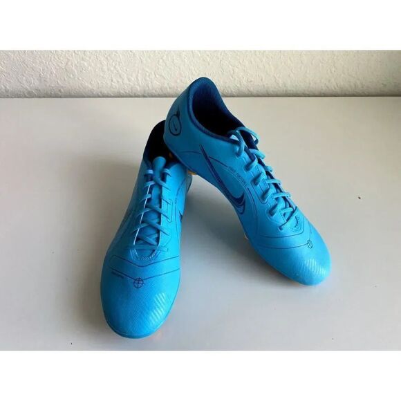 Nike Vapor 14 Club FG/MG Men's SZ 11.5 Soccer Cleats DJ2903 484 Chlorine Blue - Picture 1 of 10